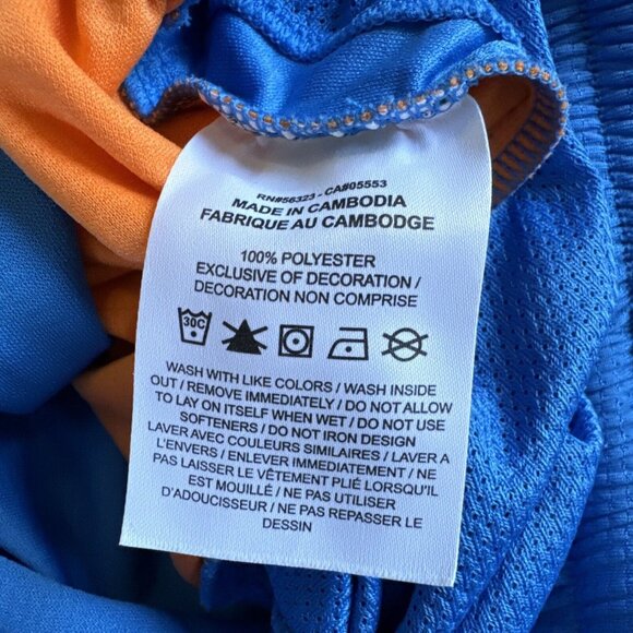 Nike Dri-FIT DNA+ Basketball Shorts Mens M Light Photo Blue Orange CV1897-436 - Picture 9 of 10